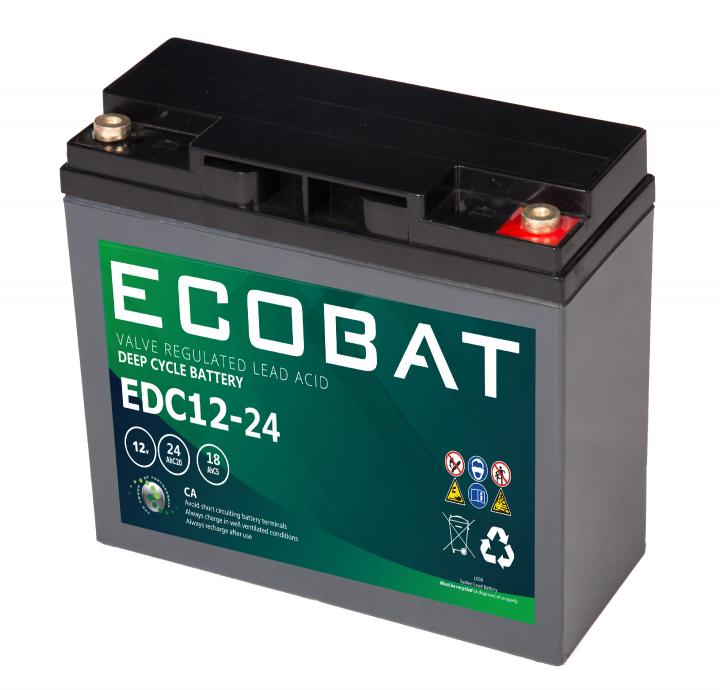 verdediging Gooey blootstelling ECOBAT AGM Batterij 12 volt 24 Ampère deep cycle – dutchelectropower.nl